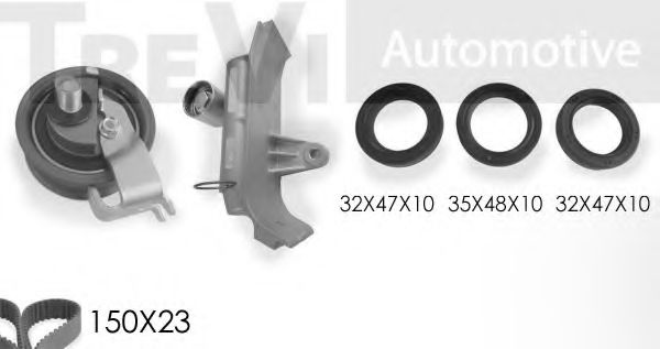 TREVI AUTOMOTIVE KD1345S Комплект ремня ГРМ для VOLKSWAGEN BORA (Фольксваген Бора) TREVI AUTOMOTIVE KD1345S Комплект ремня ГРМ для VOLKSWAGEN BORA (Фольксваген Бора)