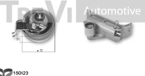 TREVI AUTOMOTIVE KD1346 Комплект ремня ГРМ для VOLKSWAGEN BORA (Фольксваген Бора) TREVI AUTOMOTIVE KD1346 Комплект ремня ГРМ для VOLKSWAGEN BORA (Фольксваген Бора)