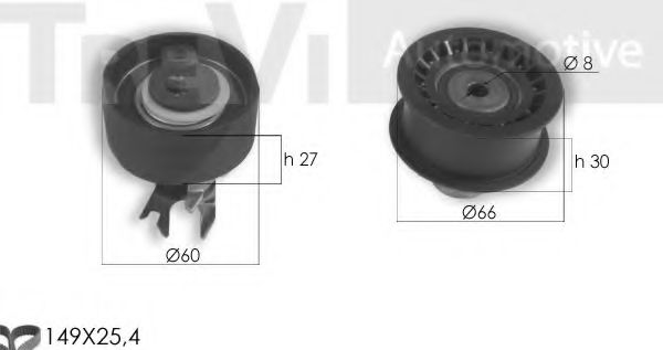 TREVI AUTOMOTIVE KD1352 Комплект ремня ГРМ для VOLKSWAGEN POLO (Фольксваген Поло) TREVI AUTOMOTIVE KD1352 Комплект ремня ГРМ для VOLKSWAGEN POLO (Фольксваген Поло)
