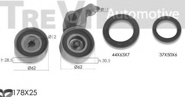 TREVI AUTOMOTIVE KD1394S Комплект ремня ГРМ для TOYOTA TARAGO (Тойота/тоета Тараго) TREVI AUTOMOTIVE KD1394S Комплект ремня ГРМ для TOYOTA TARAGO (Тойота/тоета Тараго)