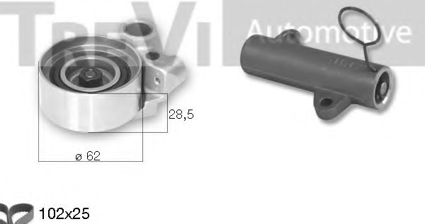 TREVI AUTOMOTIVE KD1408 Комплект ремня ГРМ для TOYOTA 4 RUNNER (Тойота/тоета 4 руннэр) TREVI AUTOMOTIVE KD1408 Комплект ремня ГРМ для TOYOTA 4 RUNNER (Тойота/тоета 4 руннэр)