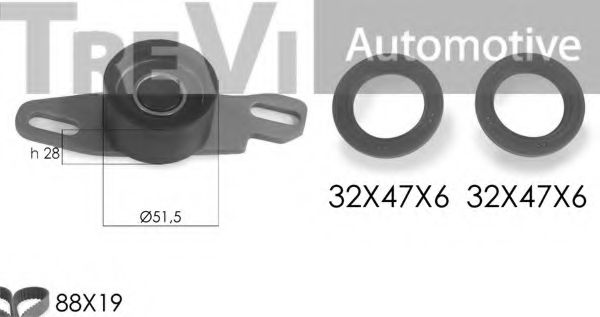 TREVI AUTOMOTIVE KD1435S Комплект ремня ГРМ для SUZUKI ALTO (Сузуки Алто) TREVI AUTOMOTIVE KD1435S Комплект ремня ГРМ для SUZUKI ALTO (Сузуки Алто)