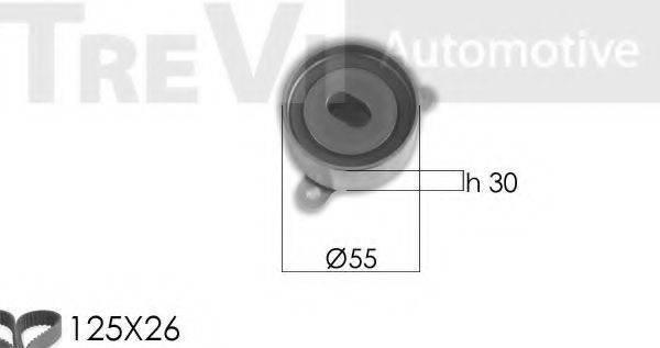 TREVI AUTOMOTIVE KD1455 Комплект ремня ГРМ для HONDA CR-V I (Хонда Срв 1) TREVI AUTOMOTIVE KD1455 Комплект ремня ГРМ для HONDA CR-V I (Хонда Срв 1)