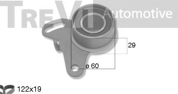 TREVI AUTOMOTIVE KD1496 Комплект ремня ГРМ для MITSUBISHI LANCER (Митсубиши/митсубиси Ланcэр) TREVI AUTOMOTIVE KD1496 Комплект ремня ГРМ для MITSUBISHI LANCER (Митсубиши/митсубиси Ланcэр)
