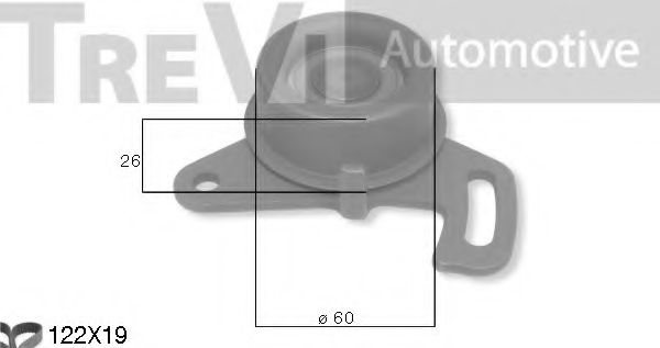 TREVI AUTOMOTIVE KD1511 Комплект ремня ГРМ для MITSUBISHI CORDIA (Митсубиши/митсубиси Cордиа) TREVI AUTOMOTIVE KD1511 Комплект ремня ГРМ для MITSUBISHI CORDIA (Митсубиши/митсубиси Cордиа)