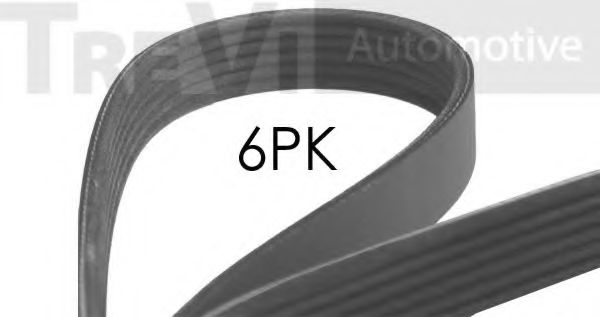 TREVI AUTOMOTIVE 6PK987 Поликлиновой ремень для BMW (Бмв) TREVI AUTOMOTIVE 6PK987 Поликлиновой ремень для BMW (Бмв)