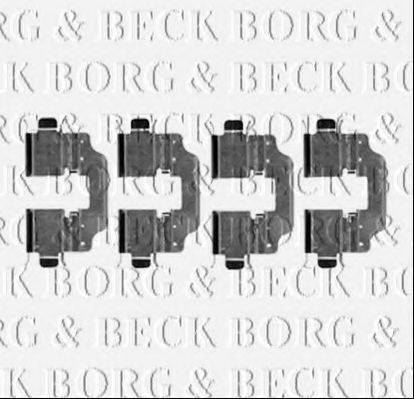 BORG & BECK BBK1258 Комплектующие, колодки дискового тормоза для RENAULT SCNIC III (Рено Сценик 3) BORG & BECK BBK1258 Комплектующие, колодки дискового тормоза для RENAULT SCNIC III (Рено Сценик 3)