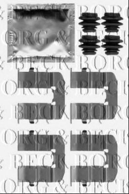 BORG & BECK BBK1264 Комплектующие, колодки дискового тормоза для HYUNDAI I20 (Хендай И20)