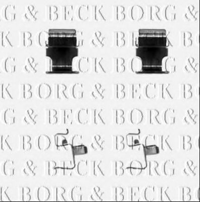 BORG & BECK BBK1313 Комплектующие, колодки дискового тормоза для MITSUBISHI PAJERO III (Митсубиши/митсубиси Паджеро 3) BORG & BECK BBK1313 Комплектующие, колодки дискового тормоза для MITSUBISHI PAJERO III (Митсубиши/митсубиси Паджеро 3)