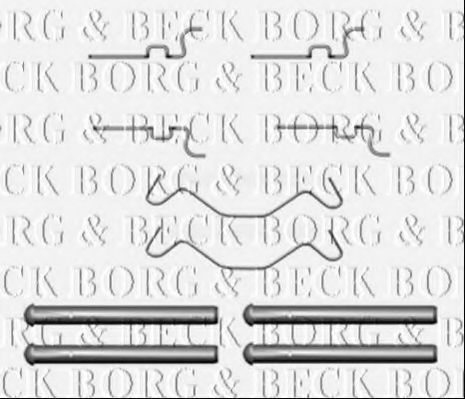 BORG & BECK BBK1332 Комплектующие, колодки дискового тормоза для TOYOTA (Тойота/тоета) BORG & BECK BBK1332 Комплектующие, колодки дискового тормоза для TOYOTA (Тойота/тоета)