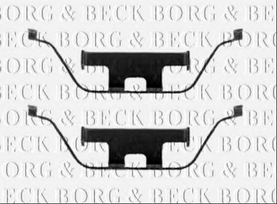 BORG & BECK BBK1343 Комплектующие, колодки дискового тормоза для BMW (Бмв) BORG & BECK BBK1343 Комплектующие, колодки дискового тормоза для BMW (Бмв)