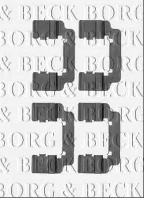 BORG & BECK BBK1451 Комплектующие, колодки дискового тормоза для OPEL (Опель) BORG & BECK BBK1451 Комплектующие, колодки дискового тормоза для OPEL (Опель)
