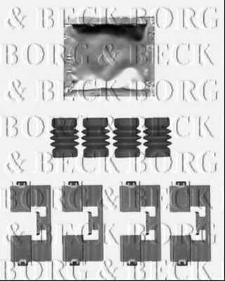 BORG & BECK BBK1504 Комплектующие, колодки дискового тормоза для OPEL (Опель) BORG & BECK BBK1504 Комплектующие, колодки дискового тормоза для OPEL (Опель)