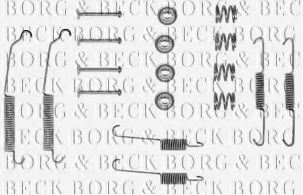 BORG & BECK BBK6010 Комплектующие, колодки дискового тормоза для PEUGEOT 205 II (Пежо 205 2) BORG & BECK BBK6010 Комплектующие, колодки дискового тормоза для PEUGEOT 205 II (Пежо 205 2)
