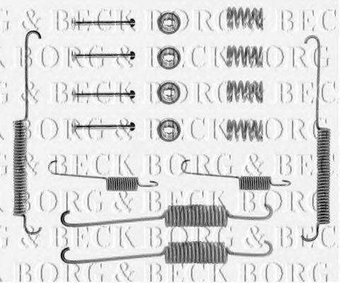 BORG & BECK BBK6034 Комплектующие, колодки дискового тормоза для FORD GRANADA (Форд Гранада) BORG & BECK BBK6034 Комплектующие, колодки дискового тормоза для FORD GRANADA (Форд Гранада)