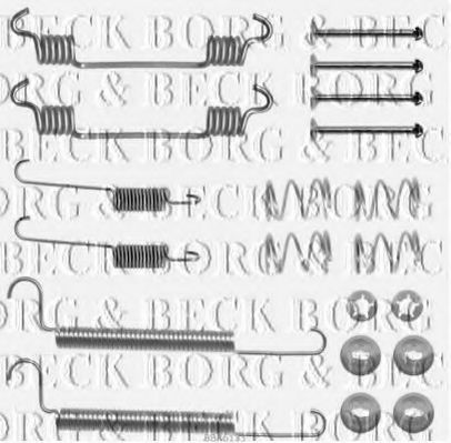 BORG & BECK BBK6133 Комплектующие, колодки дискового тормоза для OPEL (Опель) BORG & BECK BBK6133 Комплектующие, колодки дискового тормоза для OPEL (Опель)