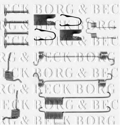 BORG & BECK BBK6135 Комплектующие, колодки дискового тормоза для FORD COURIER (Форд Cоуриэр) BORG & BECK BBK6135 Комплектующие, колодки дискового тормоза для FORD COURIER (Форд Cоуриэр)