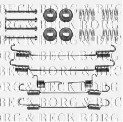 BORG & BECK BBK6247 Комплектующие, колодки дискового тормоза для PEUGEOT 207 (Пежо 207) BORG & BECK BBK6247 Комплектующие, колодки дискового тормоза для PEUGEOT 207 (Пежо 207)
