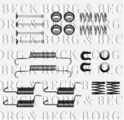 BORG & BECK BBK6305 Комплектующие, колодки дискового тормоза для MITSUBISHI LANCER (Митсубиши/митсубиси Ланcэр) BORG & BECK BBK6305 Комплектующие, колодки дискового тормоза для MITSUBISHI LANCER (Митсубиши/митсубиси Ланcэр)