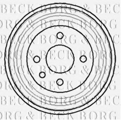 BORG & BECK BBR7040 Тормозной барабан для OPEL ASCONA B (Опель Асcона б) BORG & BECK BBR7040 Тормозной барабан для OPEL ASCONA B (Опель Асcона б)