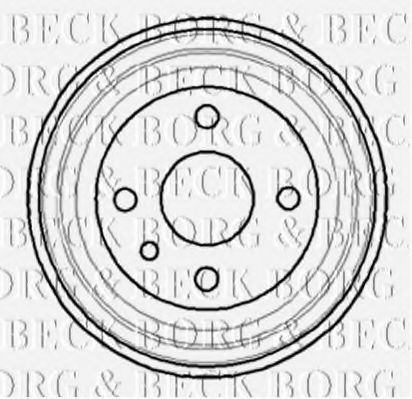 BORG & BECK BBR7042 Тормозной барабан для OPEL GT (Опель Гт) BORG & BECK BBR7042 Тормозной барабан для OPEL GT (Опель Гт)