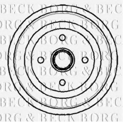 BORG & BECK BBR7046 Тормозной барабан для VOLKSWAGEN CADDY I (Фольксваген Cаддъ и) BORG & BECK BBR7046 Тормозной барабан для VOLKSWAGEN CADDY I (Фольксваген Cаддъ и)