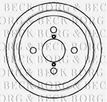 BORG & BECK BBR7063 Тормозной барабан для TOYOTA COROLLA (Тойота/тоета Cоролла) BORG & BECK BBR7063 Тормозной барабан для TOYOTA COROLLA (Тойота/тоета Cоролла)