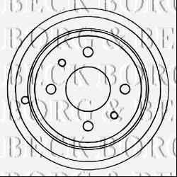 BORG & BECK BBR7086 Тормозной барабан для FIAT 500 C (Фиат 500 c) BORG & BECK BBR7086 Тормозной барабан для FIAT 500 C (Фиат 500 c)