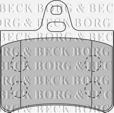 BORG & BECK BBP1710 Тормозные колодки для CITROËN C5 II (CитроËн С5 2) BORG & BECK BBP1710 Тормозные колодки для CITROËN C5 II (CитроËн С5 2)