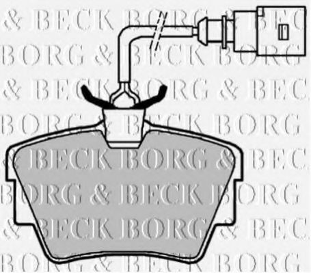BORG & BECK BBP1822 Тормозные колодки для VOLKSWAGEN (Фольксваген) BORG & BECK BBP1822 Тормозные колодки для VOLKSWAGEN (Фольксваген)
