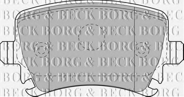 BORG & BECK BBP1877 Тормозные колодки для AUDI TT (Ауди Тт) BORG & BECK BBP1877 Тормозные колодки для AUDI TT (Ауди Тт)