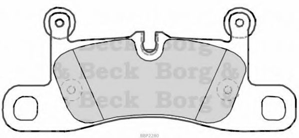 BORG & BECK BBP2280 Тормозные колодки для PORSCHE (Порше) BORG & BECK BBP2280 Тормозные колодки для PORSCHE (Порше)