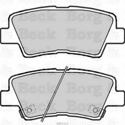 BORG & BECK BBP2323 Тормозные колодки для HYUNDAI GRANDEUR (Хендай Грандэур) BORG & BECK BBP2323 Тормозные колодки для HYUNDAI GRANDEUR (Хендай Грандэур)