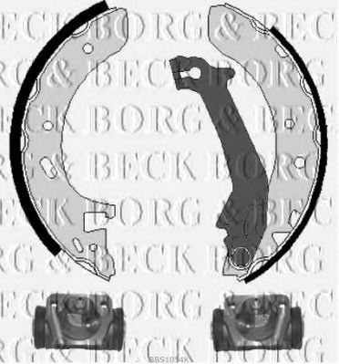 BORG & BECK BBS1054K Тормозные колодоки для FORD (Форд) BORG & BECK BBS1054K Тормозные колодоки для FORD (Форд)