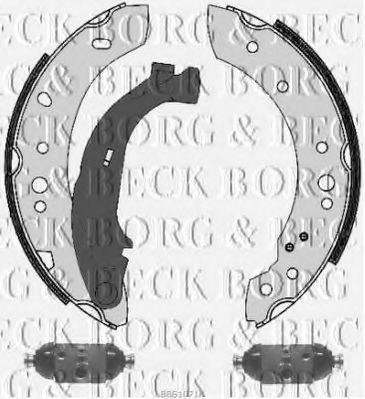 BORG & BECK BBS1071K Тормозные колодоки для CITROëN (Cитроëн) BORG & BECK BBS1071K Тормозные колодоки для CITROëN (Cитроëн)