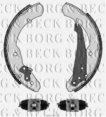 BORG & BECK BBS1072K Тормозные колодоки для VOLKSWAGEN CADDY III (Фольксваген Кадди 3) BORG & BECK BBS1072K Тормозные колодоки для VOLKSWAGEN CADDY III (Фольксваген Кадди 3)