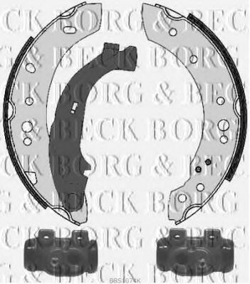 BORG & BECK BBS1074K Тормозные колодоки для CITROëN (Cитроëн) BORG & BECK BBS1074K Тормозные колодоки для CITROëN (Cитроëн)