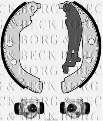 BORG & BECK BBS1106K Тормозные колодоки для PEUGEOT (Пежо) BORG & BECK BBS1106K Тормозные колодоки для PEUGEOT (Пежо)