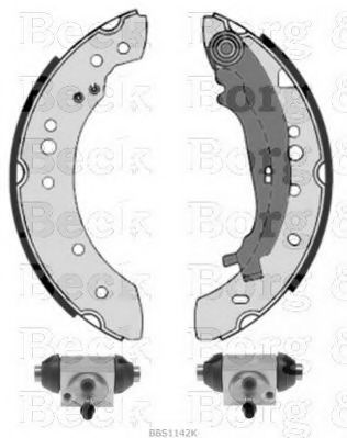 BORG & BECK BBS1142K Тормозные колодоки для MITSUBISHI COLT VI (Митсубиши/митсубиси Кольт 6) BORG & BECK BBS1142K Тормозные колодоки для MITSUBISHI COLT VI (Митсубиши/митсубиси Кольт 6)