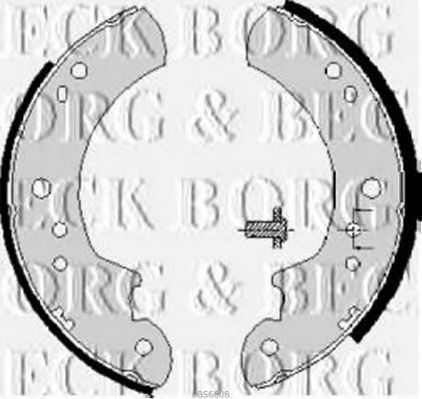 BORG & BECK BBS6008 Тормозные колодоки для FORD (Форд) BORG & BECK BBS6008 Тормозные колодоки для FORD (Форд)