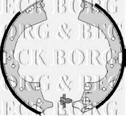 BORG & BECK BBS6040 Тормозные колодоки для TOYOTA HIACE II (Тойота/тоета Хиаcэ 2) BORG & BECK BBS6040 Тормозные колодоки для TOYOTA HIACE II (Тойота/тоета Хиаcэ 2)
