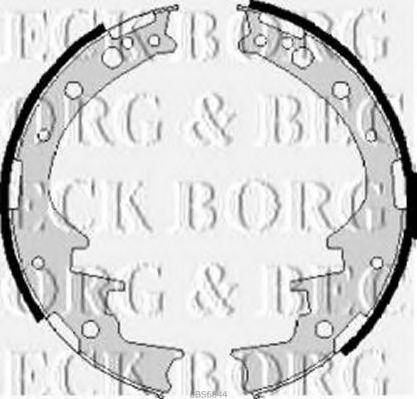 BORG & BECK BBS6044 Тормозные колодоки для TOYOTA HILUX II (Тойота/тоета Хилуx 2) BORG & BECK BBS6044 Тормозные колодоки для TOYOTA HILUX II (Тойота/тоета Хилуx 2)