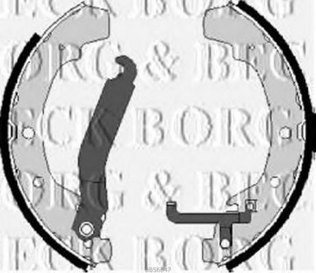 BORG & BECK BBS6047 Тормозные колодоки для VOLKSWAGEN (Фольксваген) BORG & BECK BBS6047 Тормозные колодоки для VOLKSWAGEN (Фольксваген)