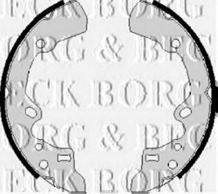 BORG & BECK BBS6063 Тормозные колодоки для MAZDA (Мазда) BORG & BECK BBS6063 Тормозные колодоки для MAZDA (Мазда)