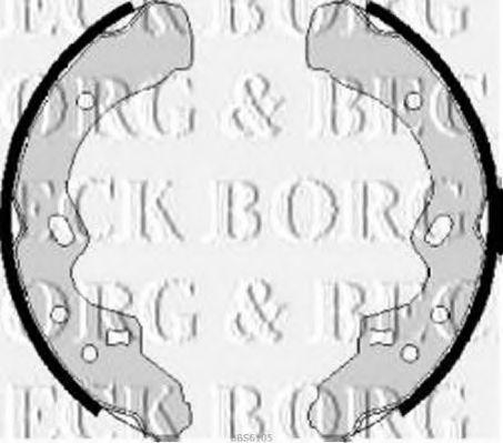BORG & BECK BBS6105 Тормозные колодоки для MAZDA (Мазда) BORG & BECK BBS6105 Тормозные колодоки для MAZDA (Мазда)