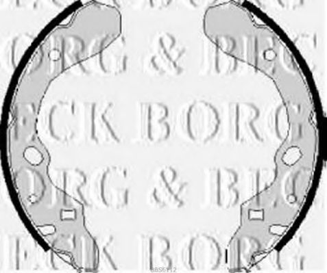 BORG & BECK BBS6112 Тормозные колодоки для MAZDA (Мазда) BORG & BECK BBS6112 Тормозные колодоки для MAZDA (Мазда)