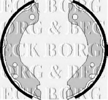 BORG & BECK BBS6134 Тормозные колодоки для VOLVO 960 (Вольво 960) BORG & BECK BBS6134 Тормозные колодоки для VOLVO 960 (Вольво 960)