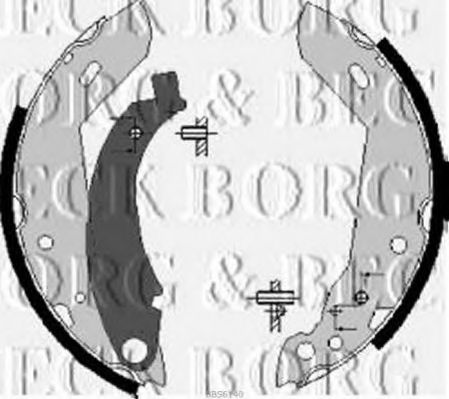 BORG & BECK BBS6140 Тормозные колодоки для PEUGEOT 205 I (Пежо 205 и) BORG & BECK BBS6140 Тормозные колодоки для PEUGEOT 205 I (Пежо 205 и)