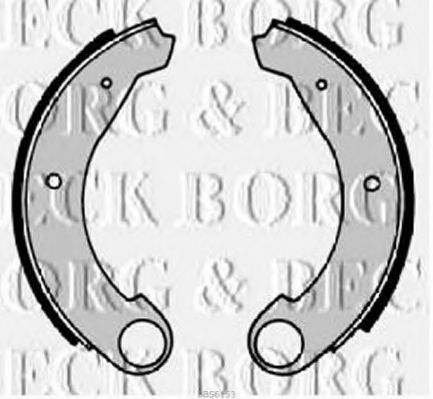 BORG & BECK BBS6153 Тормозные колодоки для CITROëN (Cитроëн) BORG & BECK BBS6153 Тормозные колодоки для CITROëN (Cитроëн)