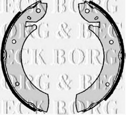 BORG & BECK BBS6172 Тормозные колодоки для FORD GRANADA (Форд Гранада) BORG & BECK BBS6172 Тормозные колодоки для FORD GRANADA (Форд Гранада)